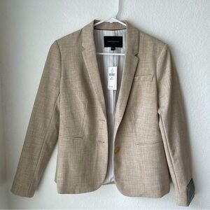 NWT Banana Republic Petite Beige Blazer Size 4P